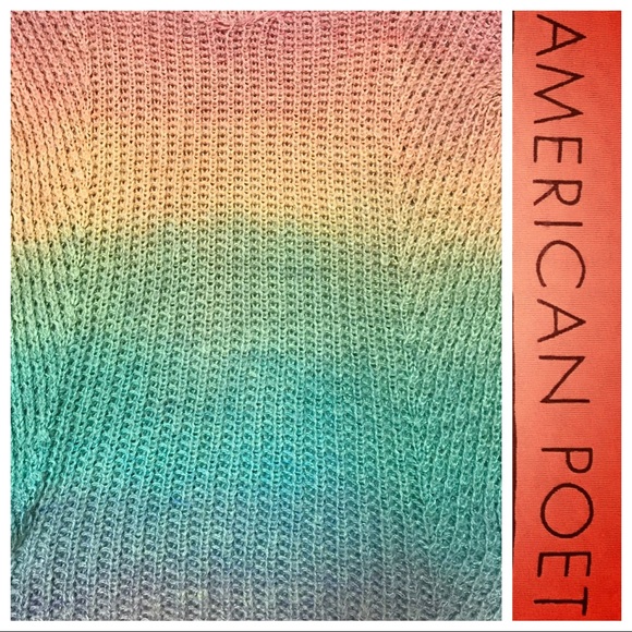 🌈RAINBOW Ombré Chunky Knit Soft SWEATER🌈 - Picture 7 of 8